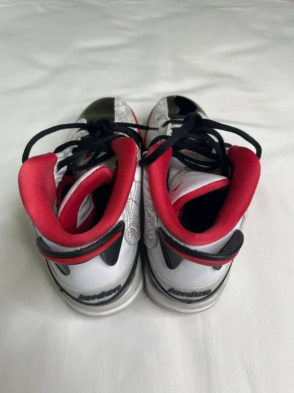Jordan Dub Zero GS White True Red Black Size 5Y Youth Sneakers